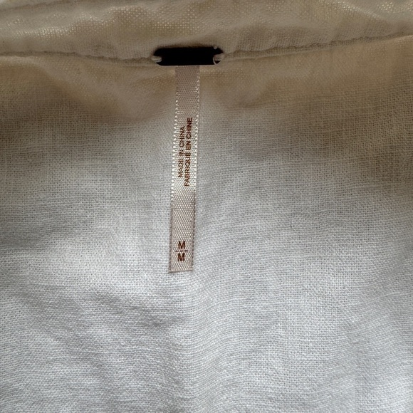 Free People Happy Hour Stripe Button Down Top Yellow Combo NWT - Picture 3 of 3